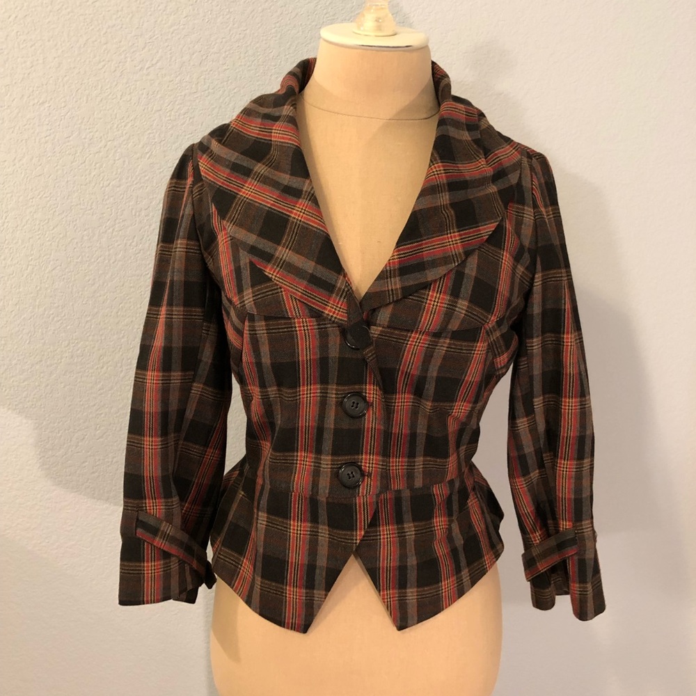 TopShop Plaid Blazer